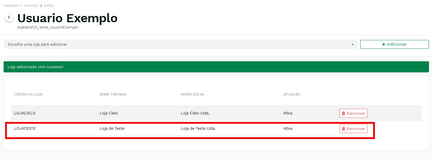 &quot;Store added.&quot; -no-filter
